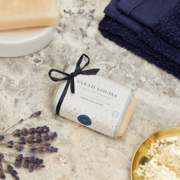 Lifestyle shot Sarah Louise Soap packaging 04