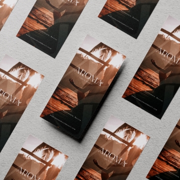 Aroma DL leaflet design