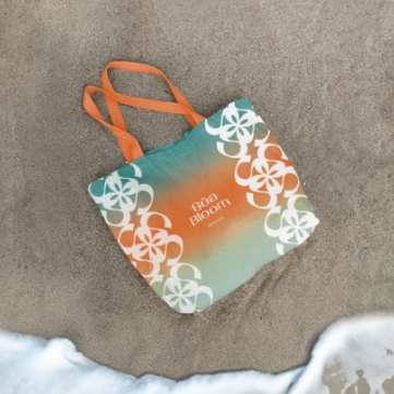 Cotton Canvas Bag Mockup edit with water