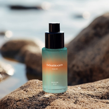 Glass Bottle Mockup edit sea bloom 1