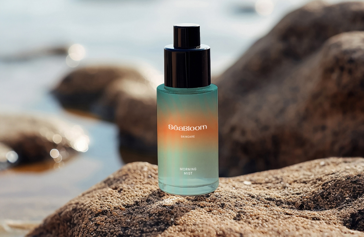 Glass Bottle sea bloom