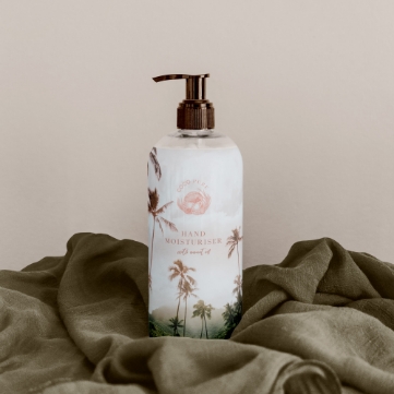 Hand cream packaging label design