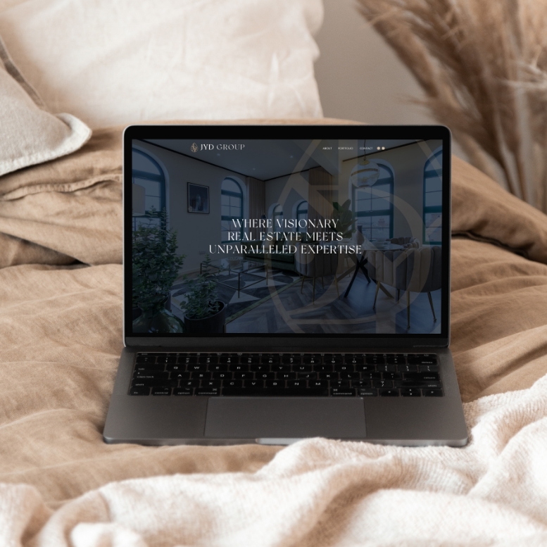 JYD Webdesign home page mockup