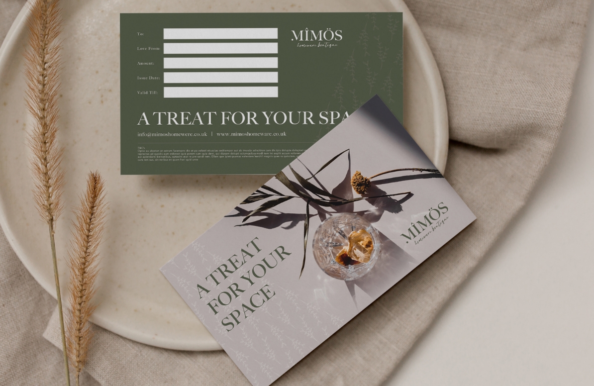 Mimos Gift Voucher Design